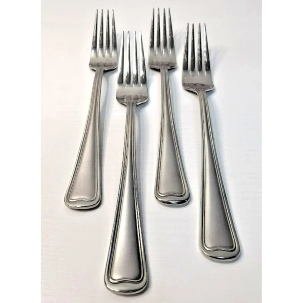 Gorham Monet Frosted 4 Dinner Forks 8 1/4